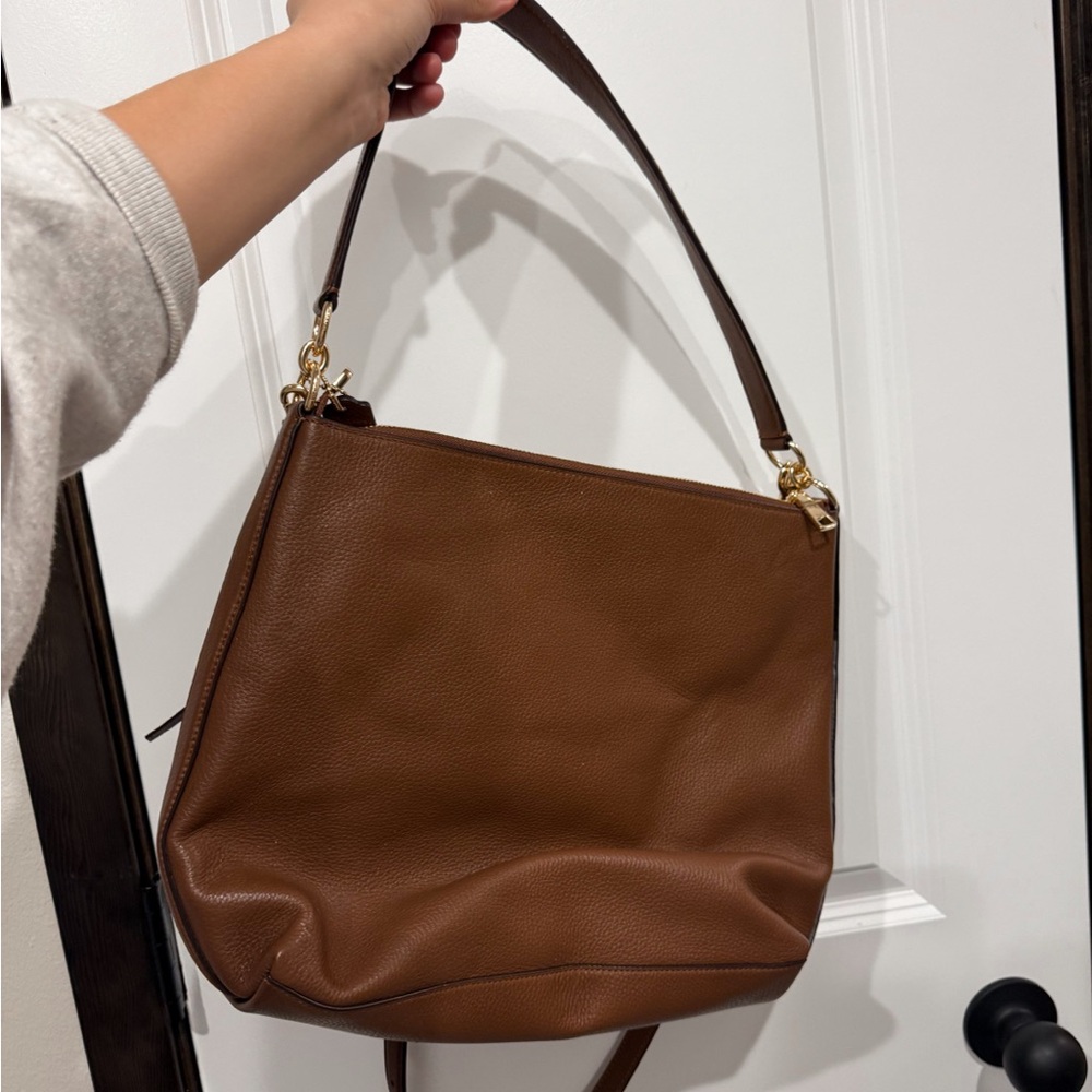Coach Brown Shoulder Bag with Gold Hardware - Picture 4 of 5